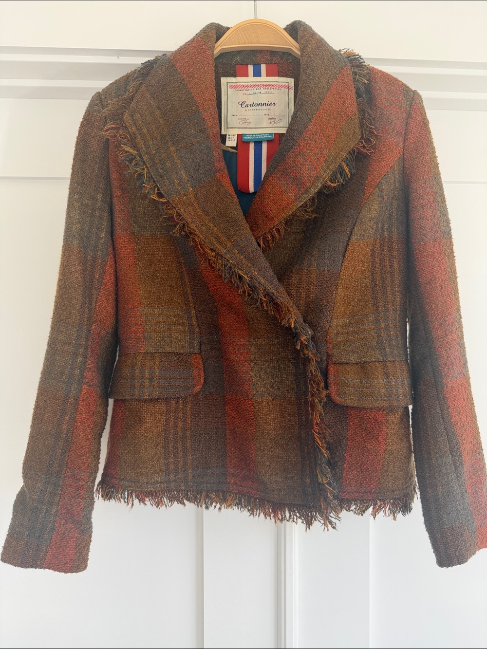 Anthropologie Plaid Jacket